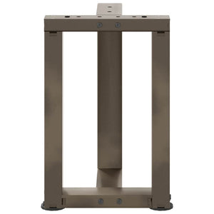 Soffbordsben T-formade 2 st svarta 28x25x(42-43) cm stål