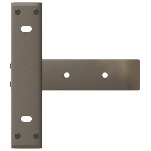 Konsolbordsben T-formade 2 st svarta 38x25x(72-73) cm stål