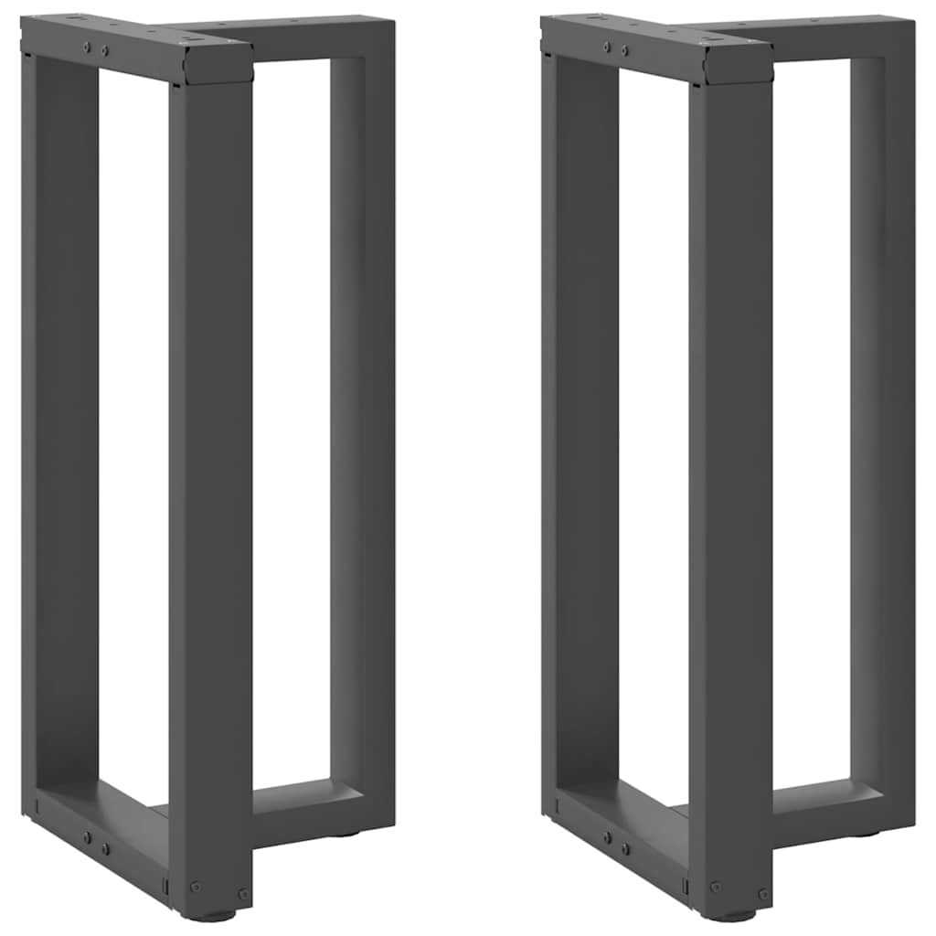 Barbordsben T-formade 2 st antracit 40x35x(90-91) cm stål