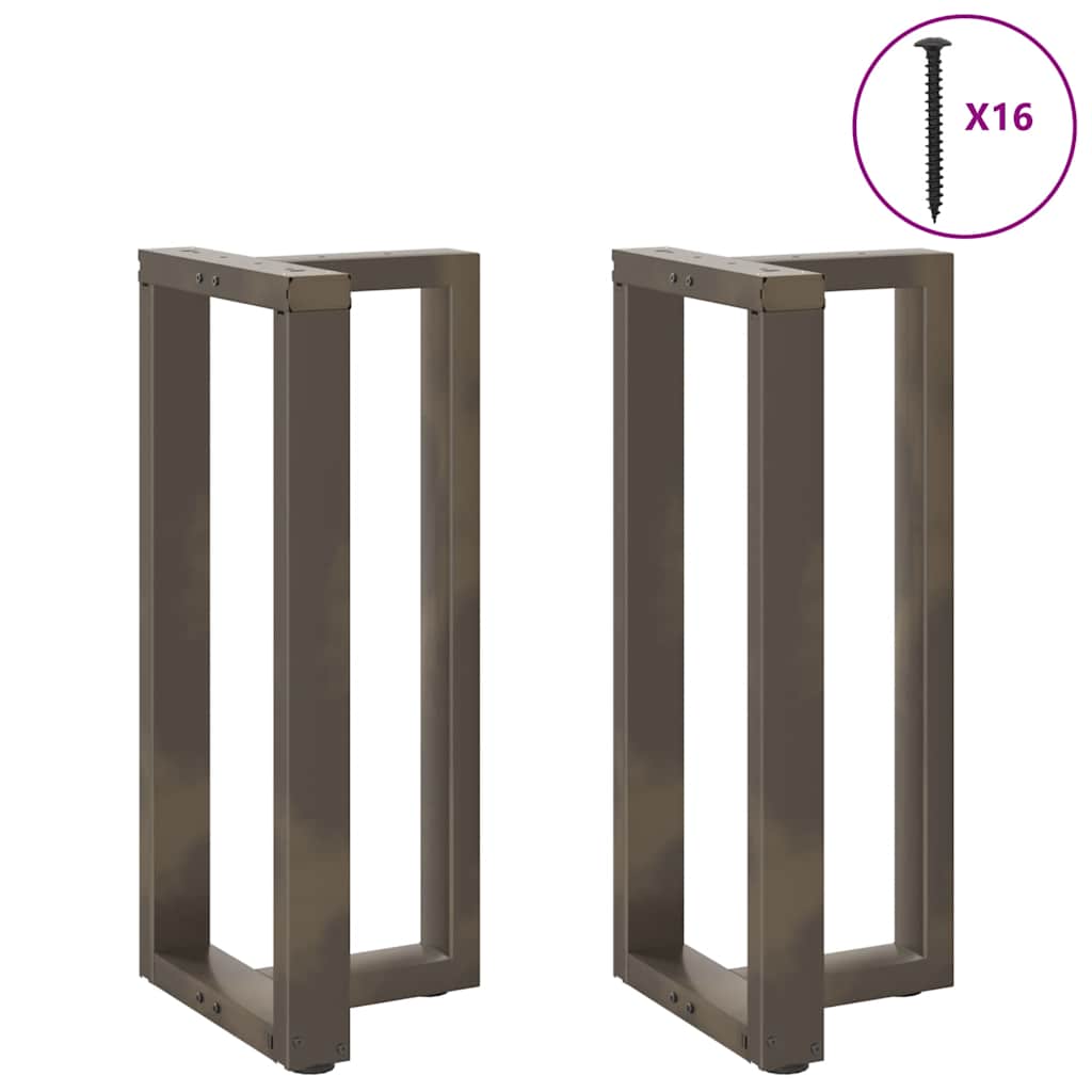 Barbordsben T-formade 2 st svarta 40x35x(90-91) cm stål