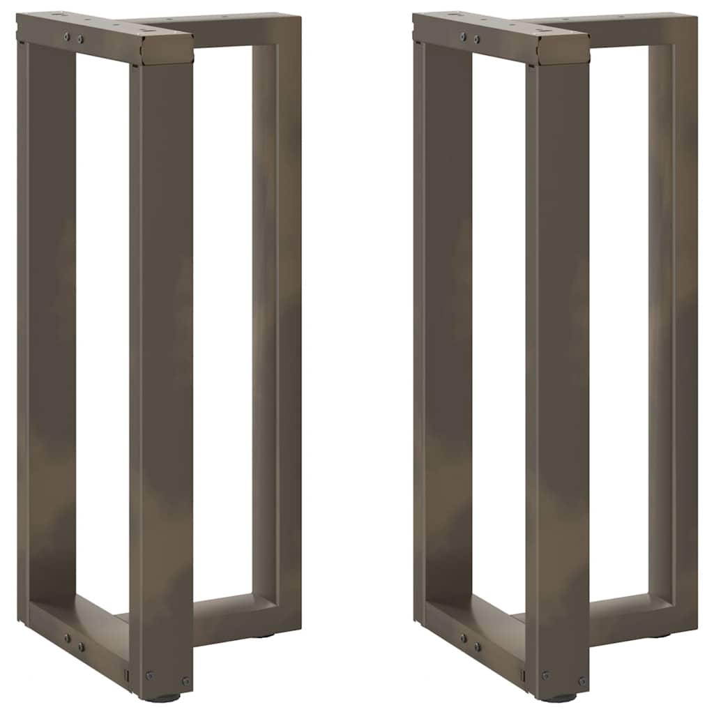 Barbordsben T-formade 2 st svarta 50x35x(90-91) cm stål