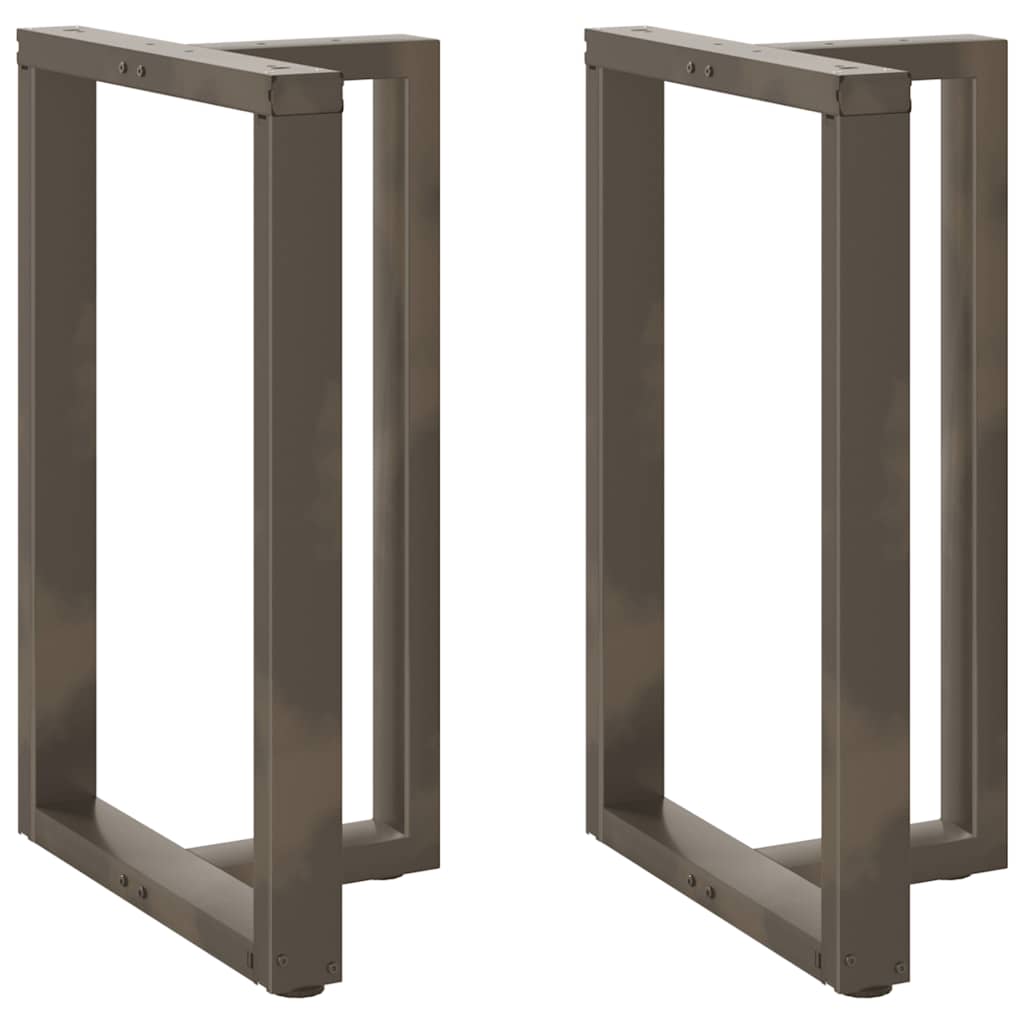 Barbordsben T-formade 2 st svarta 60x35x(90-91) cm stål
