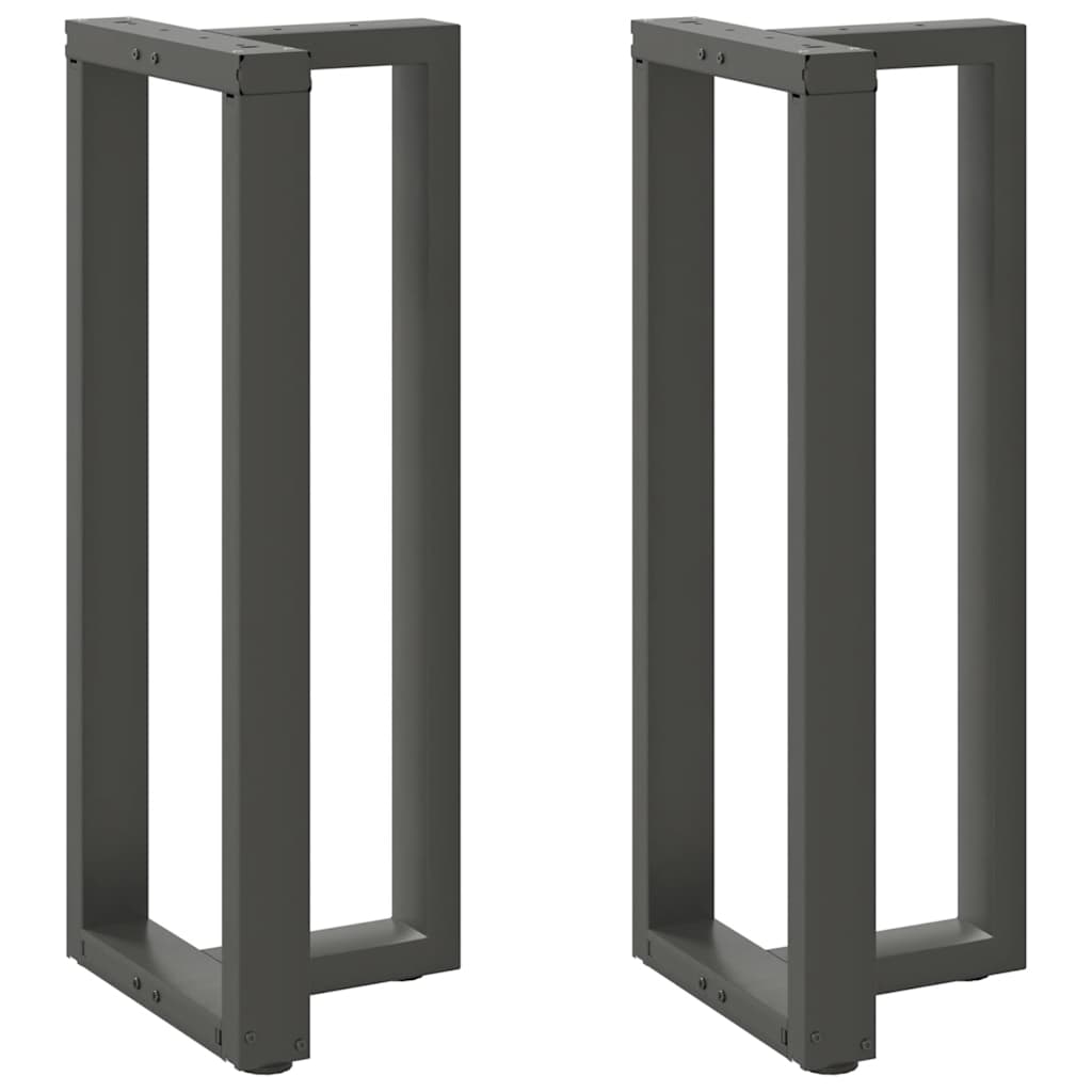 Barbordsben T-formade 2 st antracit 40x35x(100-101) cm stål