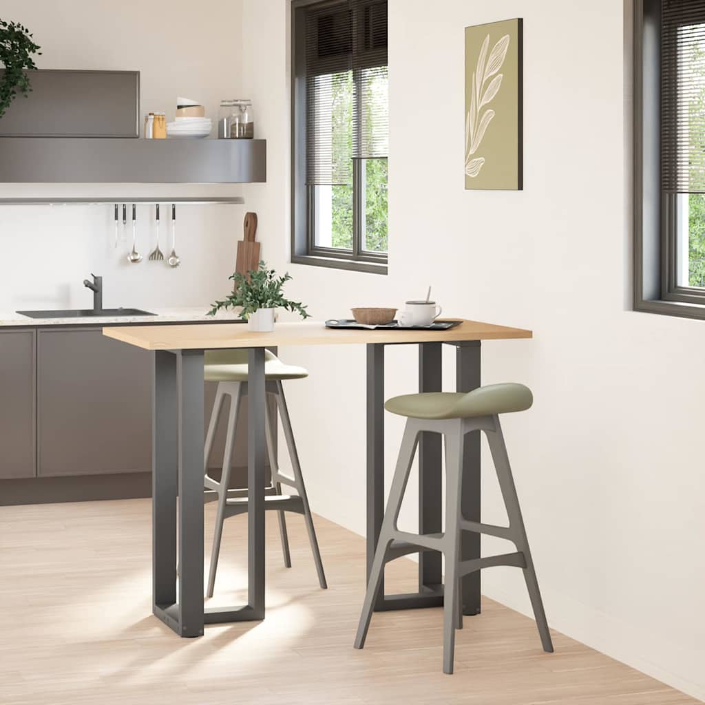 Barbordsben T-formade 2 st antracit 40x35x(100-101) cm stål