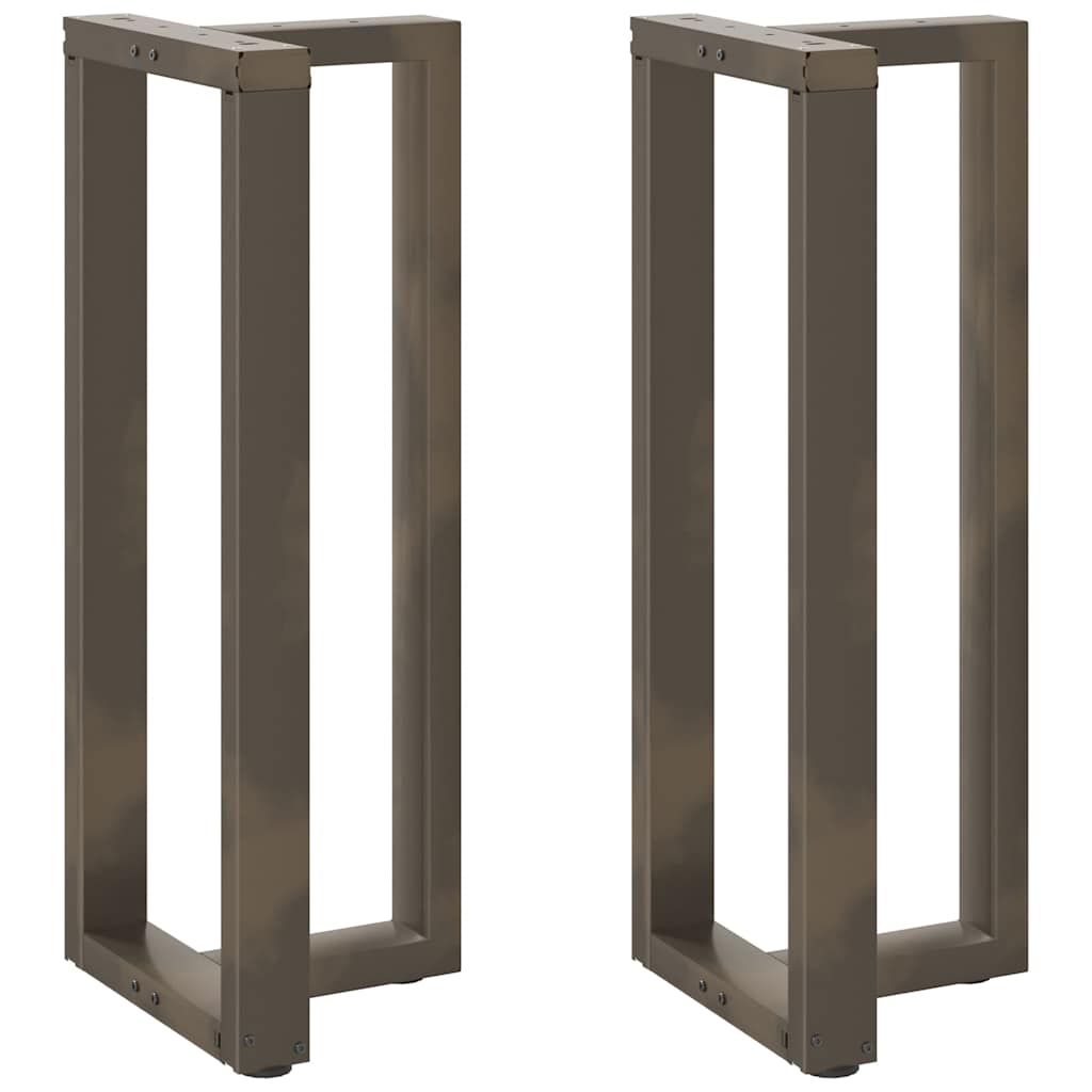 Barbordsben T-formade 2 st svarta 40x35x(100-101) cm stål