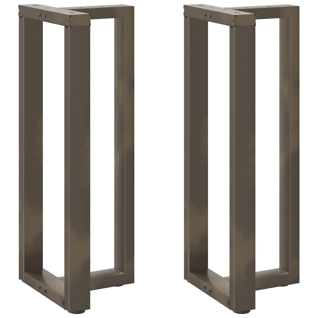 Barbordsben T-formade 2 st svarta 50x35x(100-101) cm stål