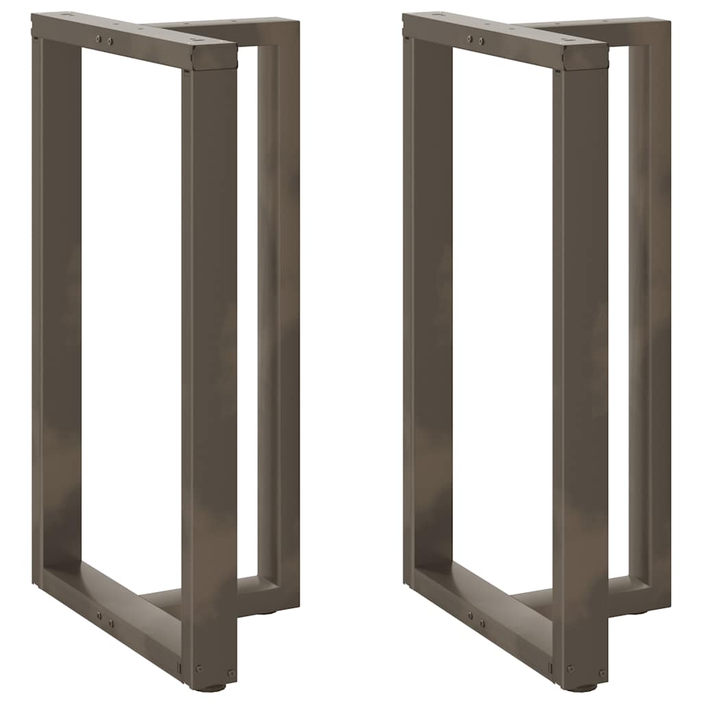Barbordsben T-formade 2 st svarta 60x35x(100-101) cm stål