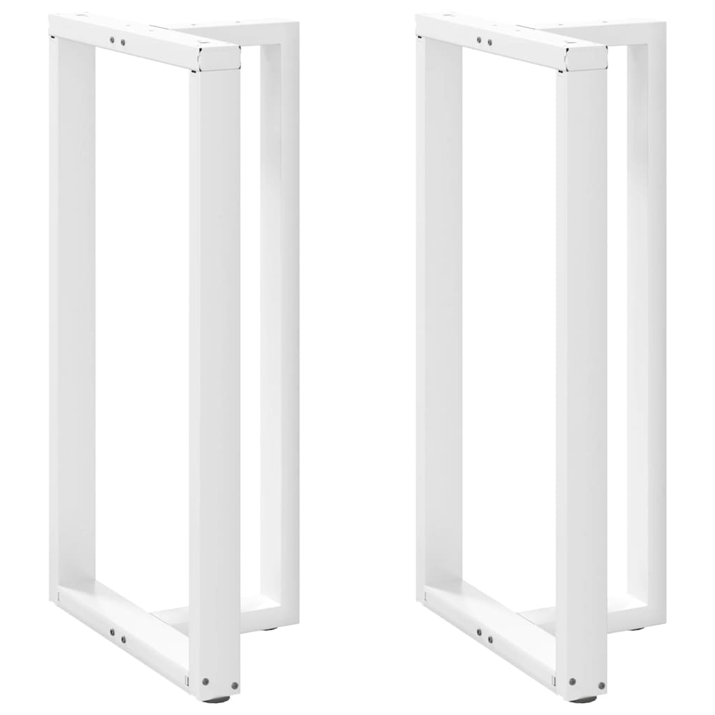 Barbordsben T-formade 2 st vita 60x35x(110-111) cm stål