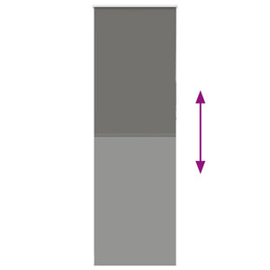 Rullgardin mörkläggning grå 65x230 cm tyg bredd 60,7 cm