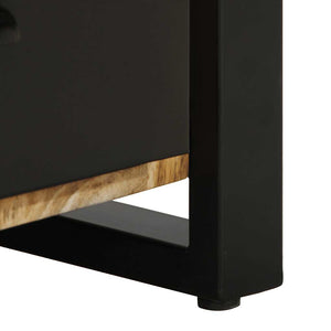 Nattduksbord 40x30x50 cm massivt grovt mangoträ