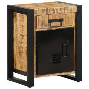 Nattduksbord 40x30x50 cm massivt grovt mangoträ