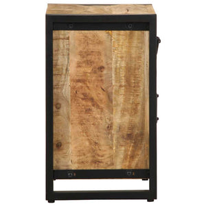 Nattduksbord 40x30x50 cm massivt grovt mangoträ