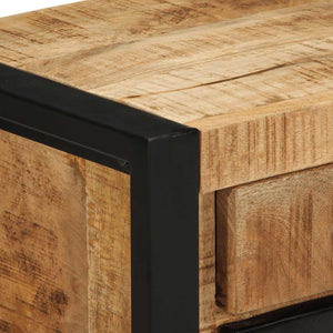 Nattduksbord 40x30x50 cm massivt grovt mangoträ