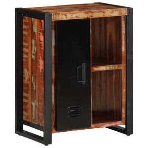 Skänk flerfärgad 55x35x70 cm massivt återvunnet trä