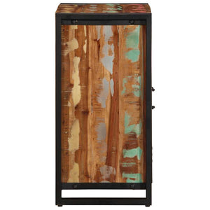 Skänk flerfärgad 55x35x70 cm massivt återvunnet trä