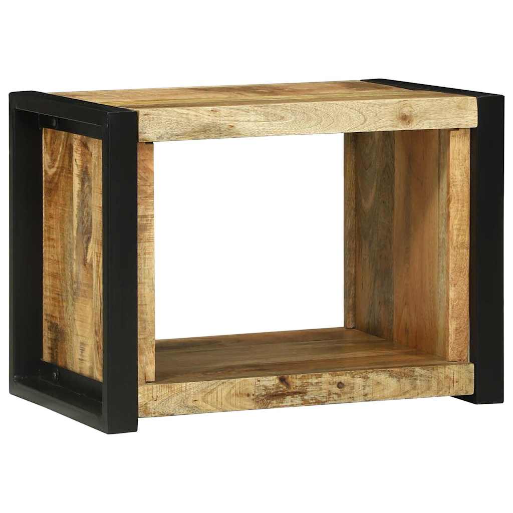 Väggkub med lagring Brun 55 x 35 x 40 cm Massivt mangoträ