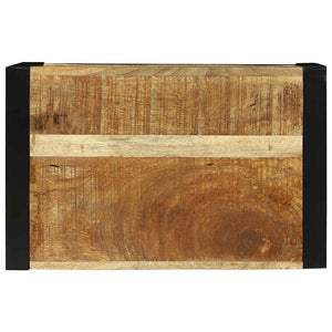 Väggkub med lagring Brun 55 x 35 x 40 cm Massivt mangoträ