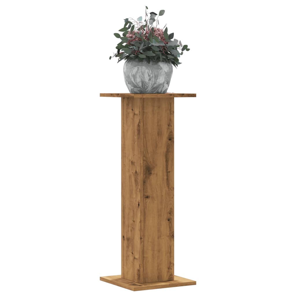 Växtställ 2 st ek 30x30x80 cm konstruerat trä