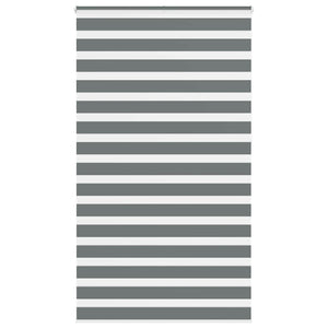 Rullgardin zebra mörkgrå 125x230 cm tyg bredd 120,9cm polyester