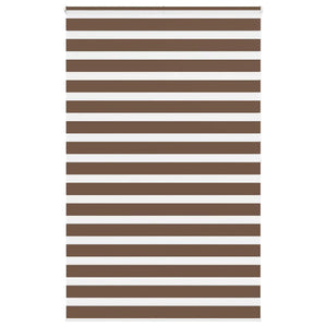 Rullgardin zebra brun 140x200 cm tyg bredd 135,9 cm polyester