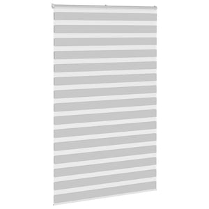 Rullgardin zebra ljusgrå 140x230 cm tyg bredd 135,9cm polyester