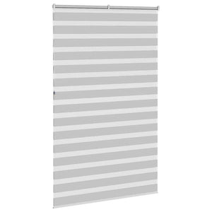Rullgardin zebra ljusgrå 140x230 cm tyg bredd 135,9cm polyester