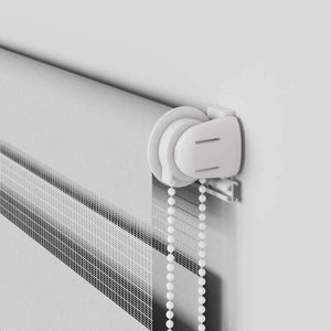 Rullgardin zebra ljusgrå 140x230 cm tyg bredd 135,9cm polyester