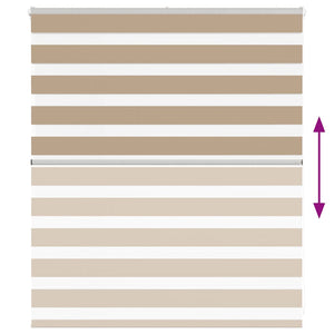 Rullgardin zebra 120x100 cm tyg bredd 115,9 cm polyester