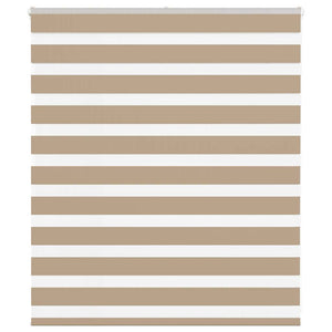 Rullgardin zebra 130x100 cm tyg bredd 125,9 cm polyester