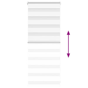 Rullgardin zebra vit 60x100 cm tyg bredd 55,9 cm polyester