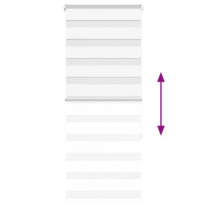 Rullgardin zebra vit 60x150 cm tyg bredd 55,9 cm polyester