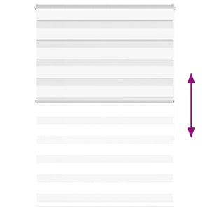 Rullgardin zebra vit 95x150 cm tyg bredd 90,9 cm polyester