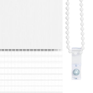 Rullgardin zebra vit 45x200 cm tyg bredd 40,9 cm polyester