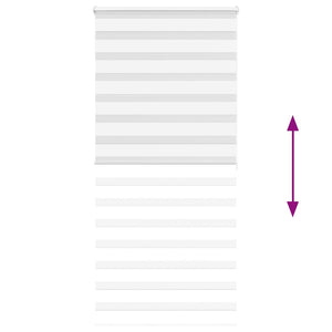 Rullgardin zebra vit 95x200 cm tyg bredd 90,9 cm polyester