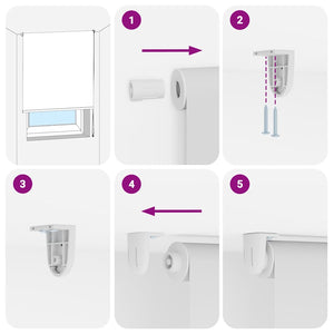 Rullgardin för dusch 100x240 cm tyg bredd 96 cm
