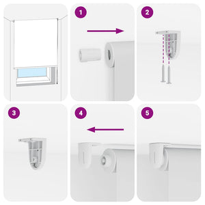 Rullgardin för dusch 60x240 cm tyg bredd 56 cm