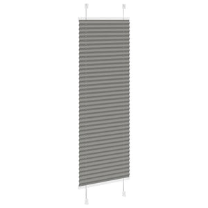 Plisserad persienn antracit 50x100cm tyg bredd 49,4cm polyester