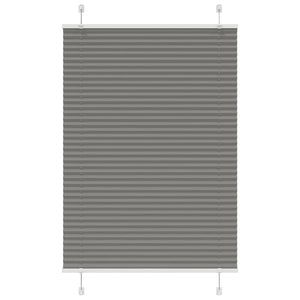 Plisserad persienn antracit 85x150cm tyg bredd 84,4cm polyester