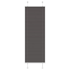 Plisserad persienn svart 45x150cm tyg bredd 44,4cm polyester