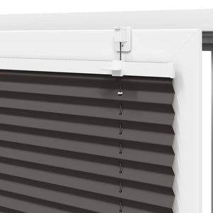 Plisserad persienn svart 45x150cm tyg bredd 44,4cm polyester