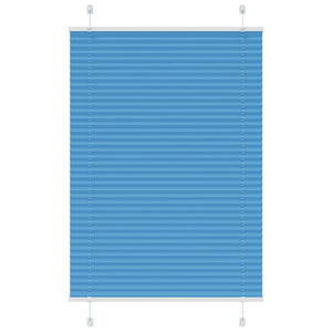 Plisserad persienn blå 100x150 cm tyg bredd 99,4 cm polyester