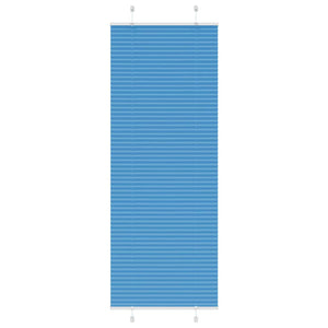 Plisserad persienn blå 75x200 cm tyg bredd 74,4 cm polyester