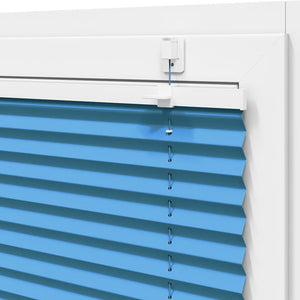 Plisserad persienn blå 80x200 cm tyg bredd 79,4 cm polyester