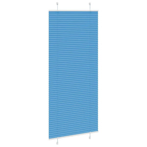 Plisserad persienn blå 95x200 cm tyg bredd 94,4 cm polyester