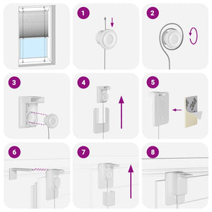 Plisserad persienn blå 100x200 cm tyg bredd 99,4 cm polyester