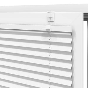 Plisserad persienn vit 75x100 cm tyg bredd 74,4 cm polyester