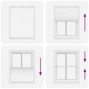 Plisserad persienn vit 110x100 cm tyg bredd 109,4cm polyester