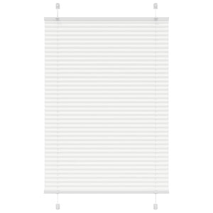 Plisserad persienn vit 95x150 cm tyg bredd 94,4 cm polyester