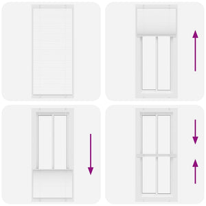 Plisserad persienn vit 95x200 cm tyg bredd 94,4 cm polyester