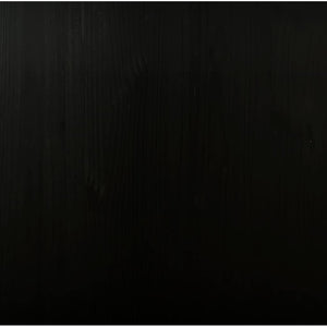 Hurts med lådor och hjul MOSS svart massiv furu